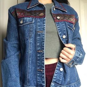 Bill Blass Jean Jacket with design